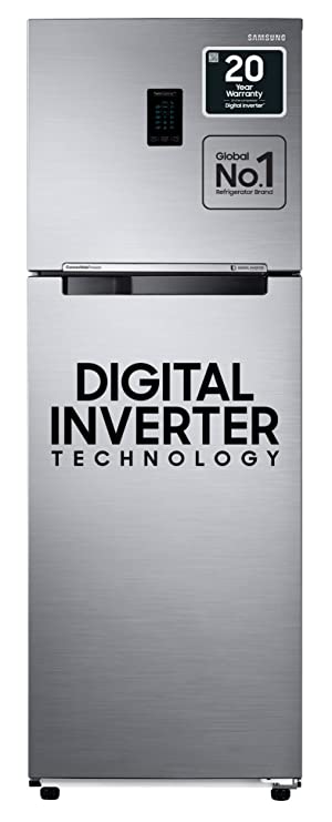 Samsung 345L 3 Star Inverter Frost Free Double Door Refrigerator (RT37T4513S8/HL, Elegant Inox, Convertible 5In 1) Samsung 345L 3 Star Inverter Frost Free Double Door Refrigerator (RT37T4513S8/HL, Elegant Inox, Convertible 5In 1)